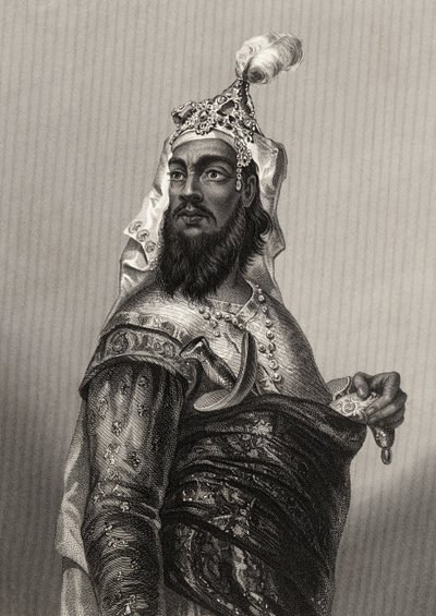 कुएर सिंह, 1858 में प्रकाशित &39;द हिस्ट्री ऑफ द इंडियन म्यूटिनी&39; से द्वारा अंग्रेजी स्कूल