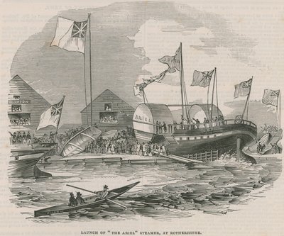 Rotherhithe में एरियल स्टीमर का शुभारंभ द्वारा अंग्रेजी स्कूल