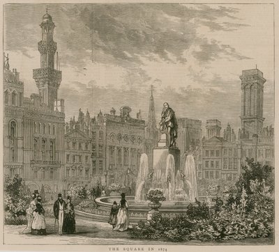 1874 में लीसेस्टर स्क्वायर, लंदन द्वारा अंग्रेजी स्कूल