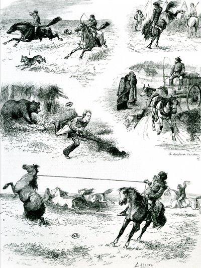 1877 में मैनिटोबा में जीवन द्वारा अंग्रेजी स्कूल