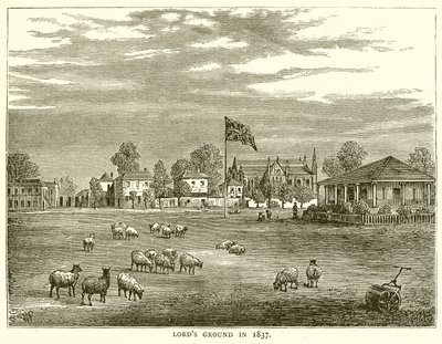 1837 में लॉर्ड्स ग्राउंड द्वारा अंग्रेजी स्कूल