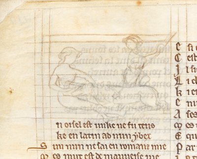 MS McClean 123 f.40v 'द नुनेटन बुक', c.1280-1300 (चर्मपत्र पर स्याही) (418062 का विवरण) द्वारा अंग्रेजी स्कूल