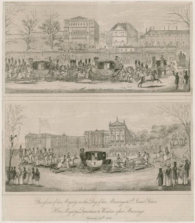 क्वीन विक्टोरिया और प्रिंस अल्बर्ट की शादी, 10 फरवरी 1840 द्वारा अंग्रेजी स्कूल