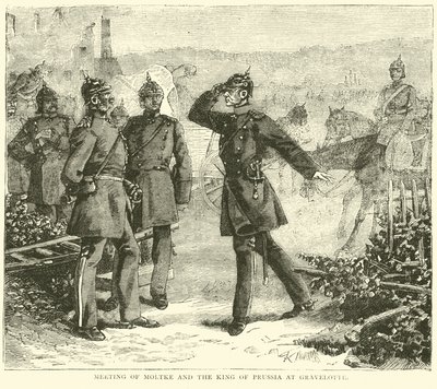 मोल्टके की बैठक और ग्रेवलोट में प्रशिया के राजा, अगस्त 1870 द्वारा अंग्रेजी स्कूल