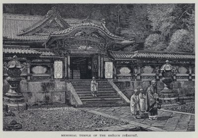 शोगुन इयमित्सु (लिथो) का स्मारक मंदिर द्वारा अंग्रेजी स्कूल