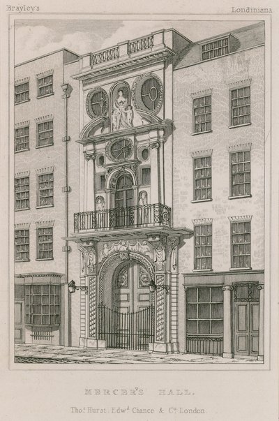 Mercers Hall, Cheapside, London द्वारा अंग्रेजी स्कूल