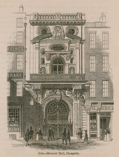 Mercers Hall, Cheapside, London द्वारा अंग्रेजी स्कूल