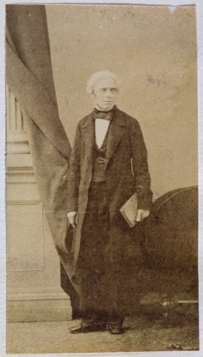 माइकल फैराडे (1791-1867) (एल्बम प्रिंट) द्वारा अंग्रेजी स्कूल