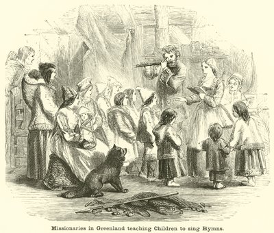 ग्रीनलैंड में मिशनरी बच्चों को भजन गाना सिखाती हैं द्वारा अंग्रेजी स्कूल