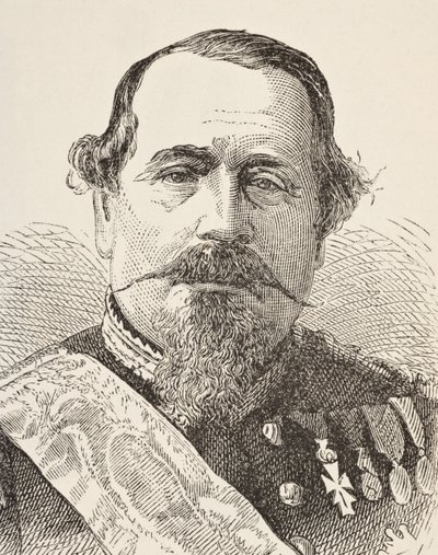 विलियम हिकमैन स्मिथ ऑब्रे (1858-1916) द्वारा &39;द नेशनल एंड डोमेस्टिक हिस्ट्री ऑफ इंग्लैंड&39; से नेपोलियन III, लंदन में प्रकाशित, c.1890 द्वारा अंग्रेजी स्कूल