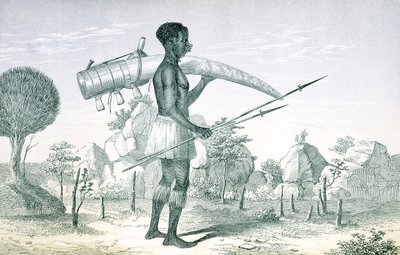 रिचर्ड एफ बर्टन (1821-90), 1860 में सेंट्रल अफ्रीका के लेक रीजन से एक सजाया हुआ हाथी दांत का हाथी द्वारा अंग्रेजी स्कूल