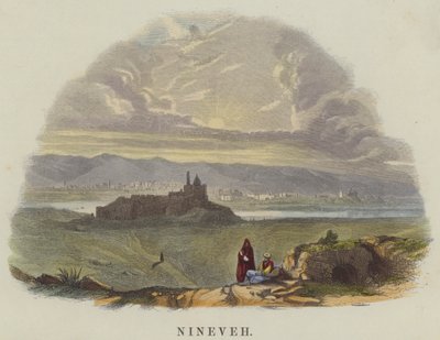 नीनवे (रंगीन उत्कीर्णन) द्वारा अंग्रेजी स्कूल