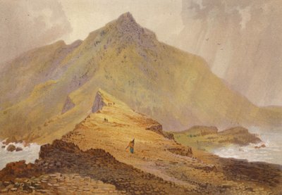 उत्तरी आयरलैंड, जायंट्स कॉजवे (रंगीन लिथो) द्वारा अंग्रेजी स्कूल