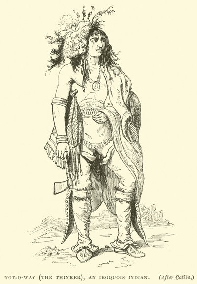 नॉट-ओ-वे (विचारक), एक इरोकॉइस इंडियन द्वारा अंग्रेजी स्कूल