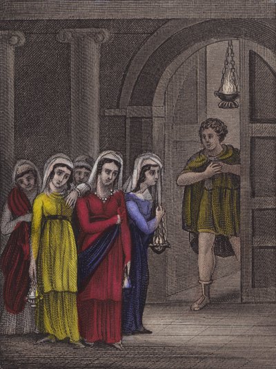 हे मैं हमेशा तैयार खड़ा रह सकता हूँ ... (रंगीन उत्कीर्णन) द्वारा अंग्रेजी स्कूल
