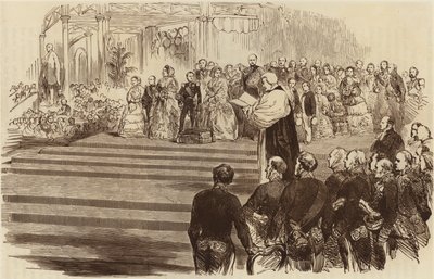 क्रिस्टल पैलेस का उद्घाटन, आर्कबिशप की प्रार्थना, 1854 द्वारा अंग्रेजी स्कूल