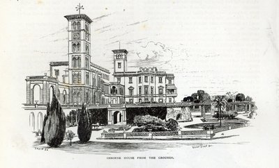 ग्राउंड्स से ओसबोर्न हाउस, &39;लीजर आवर&39;, 1888 से द्वारा अंग्रेजी स्कूल