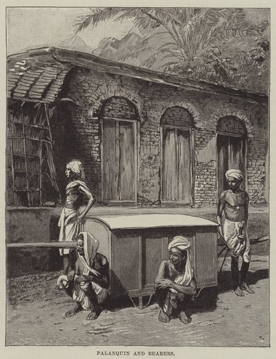 पालकी और वाहक (उत्कीर्णन) द्वारा अंग्रेजी स्कूल
