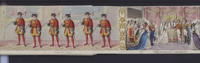 महारानी विक्टोरिया की शादी के चित्रमाला का हिस्सा, c.1840 (हाथ से रंगा हुआ एक्वाटिंट) द्वारा अंग्रेजी स्कूल
