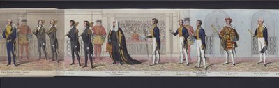महारानी विक्टोरिया की शादी के चित्रमाला का हिस्सा, c.1840 (हाथ से रंगा हुआ एक्वाटिंट) द्वारा अंग्रेजी स्कूल