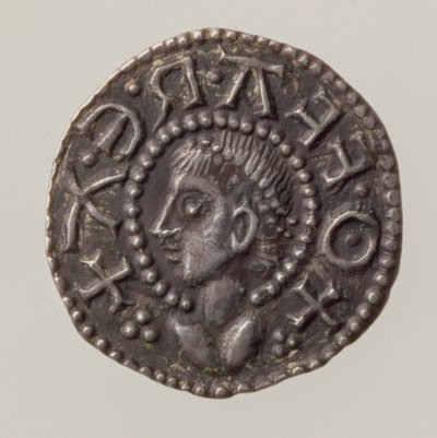 ऑफा का पेनी, मर्सिया का राजा, 757-96 (ऑबवर्स) (सिल्वर) (रिवर्स के लिए 168072 देखें) द्वारा English School
