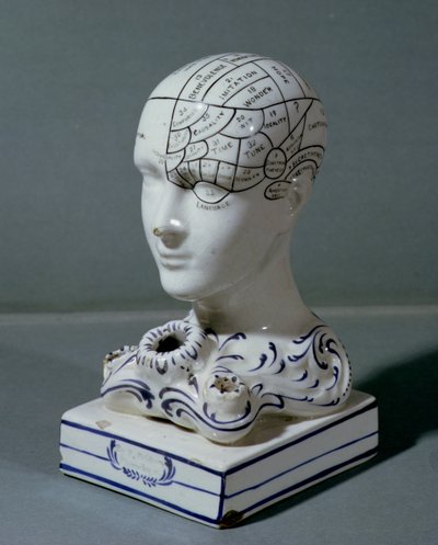 डॉ। फ्रेडरिक ब्रिज (चीनी मिट्टी के बरतन) द्वारा Phrenological प्रमुख द्वारा English School