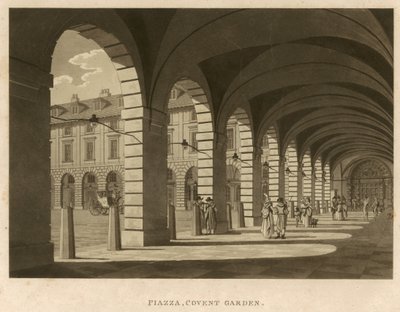 पियाज़ा, कोवेंट गार्डन, लंदन, 1796 द्वारा अंग्रेजी स्कूल