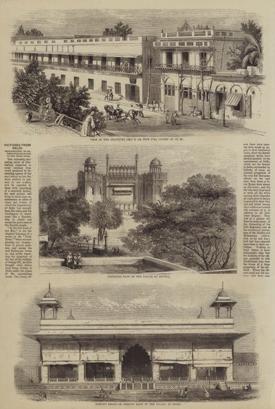 दिल्ली से तस्वीरें (उत्कीर्णन) द्वारा अंग्रेजी स्कूल