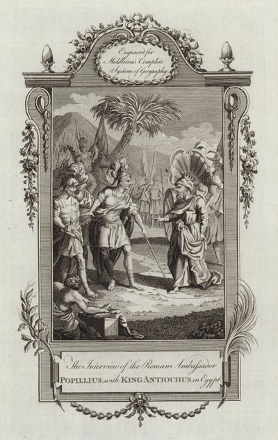 राजा Antiochus साथ Popillius द्वारा अंग्रेजी स्कूल