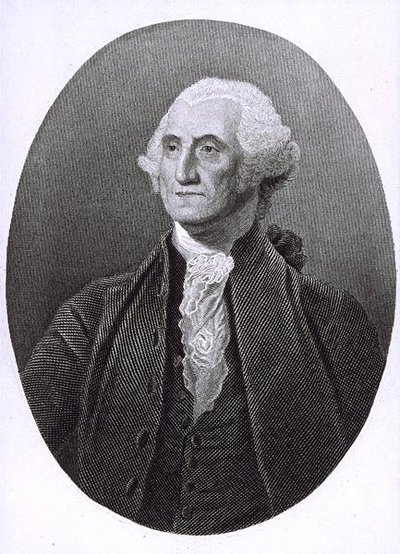 जॉर्ज वाशिंगटन का पोर्ट्रेट (1732-1799) (उत्कीर्णन) द्वारा अंग्रेजी स्कूल