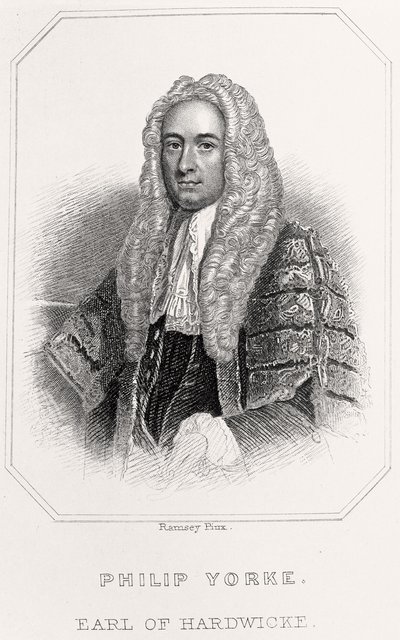 फिलिप यॉर्क का चित्र, अर्ल ऑफ हार्डविक, 1835 द्वारा अंग्रेजी स्कूल