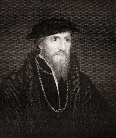 लॉजेस ब्रिटिश पोर्ट्रेट्स, 1823 से सर एंथनी डेनी (1501-49) का चित्र द्वारा अंग्रेजी स्कूल