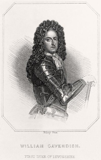 विलियम कैवेन्शिश का पोर्ट्रेट, डेन्सन्स ऑफ डेवनशायर, 1835 द्वारा अंग्रेजी स्कूल