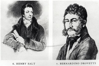 हेनरी साल्ट (1780-1827) और बर्नार्डिनो ड्रोवेटी (1776-1852) के चित्र द्वारा अंग्रेजी स्कूल