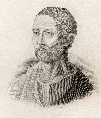 1825 में प्रकाशित &39;क्रैब्स हिस्टोरिकल डिक्शनरी&39; से अपामिया का पॉसिडोनियस द्वारा अंग्रेजी स्कूल