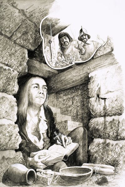 प्रोटेस्टेंट क्वीन एलिजाबेथ I के शासनकाल के दौरान बनाए गए पुजारी-छेद द्वारा अंग्रेजी स्कूल
