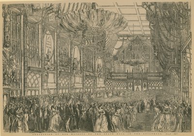 जुलाई 1851 में लंदन के गिल्डहॉल में स्टेट बॉल के लिए महामहिम का जुलूस द्वारा अंग्रेजी स्कूल