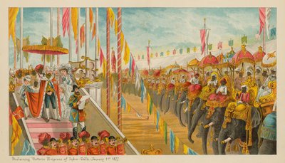 भारत-दिल्ली की विक्टोरिया महारानी की घोषणा - 1 जनवरी 1877 द्वारा अंग्रेजी स्कूल