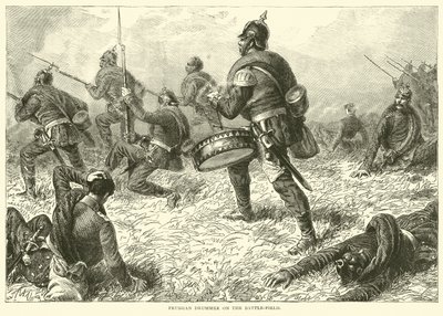 युद्ध क्षेत्र पर प्रशिया ढोलकिया, सितंबर 1870 द्वारा अंग्रेजी स्कूल