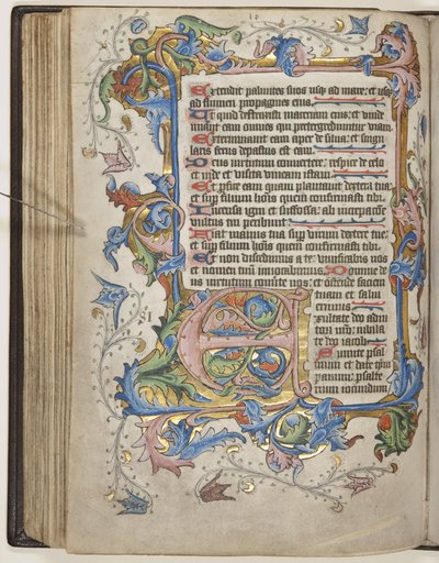 सारम उपयोग कैलेंडर के साथ साल्टर, c.1425-75 (वेल्लम पर स्याही, पेंट और सोना) द्वारा अंग्रेजी स्कूल