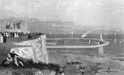 रामसगेट हार्बर, c.1840s द्वारा अंग्रेजी स्कूल