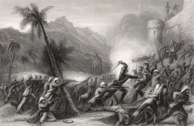 1858 में प्रकाशित &39;द हिस्ट्री ऑफ द इंडियन म्यूटिनी&39; से दिल्ली से पहले एक छंटनी द्वारा अंग्रेजी स्कूल