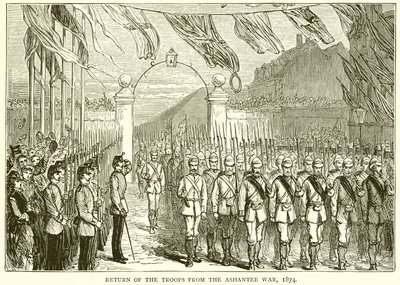 अशांति युद्ध, 1874 से सैनिकों की वापसी द्वारा अंग्रेजी स्कूल