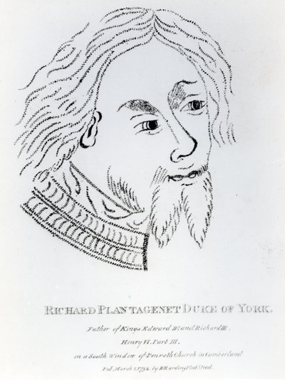 1792 में रिचर्ड ऑफ यॉर्क, 3 डी ड्यूक ऑफ यॉर्क प्रकाशित हुआ (उत्कीर्णन) द्वारा अंग्रेजी स्कूल