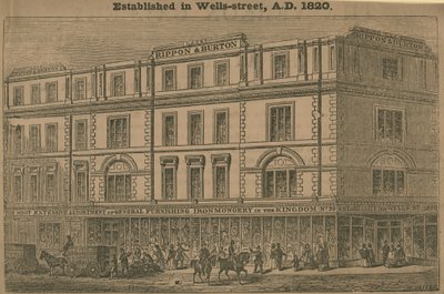 रिपन और बर्टन, डिपार्टमेंट स्टोर, ने 1820 की स्थापना की द्वारा अंग्रेजी स्कूल