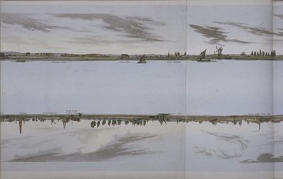 टेम्स पैनोरमा नदी, c.1829 (एक्वाटिंट) द्वारा अंग्रेजी स्कूल