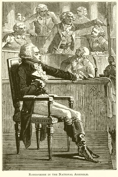 नेशनल असेंबली में Robespierre द्वारा अंग्रेजी स्कूल