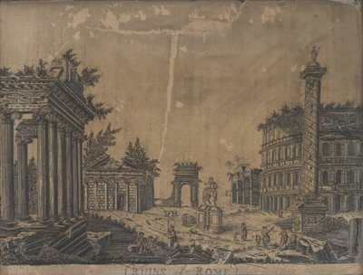 रोम के अवशेष, 1780 के दशक द्वारा अंग्रेजी स्कूल