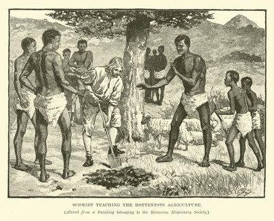 श्मिट Hottentots कृषि पढ़ाने द्वारा अंग्रेजी स्कूल