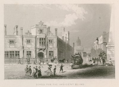 Indegent Blind, St Georges Field, Southwark, London के लिए स्कूल द्वारा अंग्रेजी स्कूल